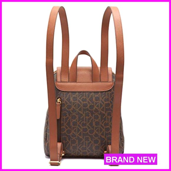 Leather Backpack with Anti-Theft Pocket, Adjustable Straps, Multiple